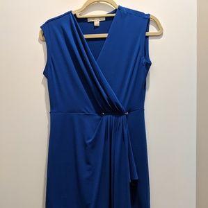 Michael Kors faux wrap blue dress XS like new